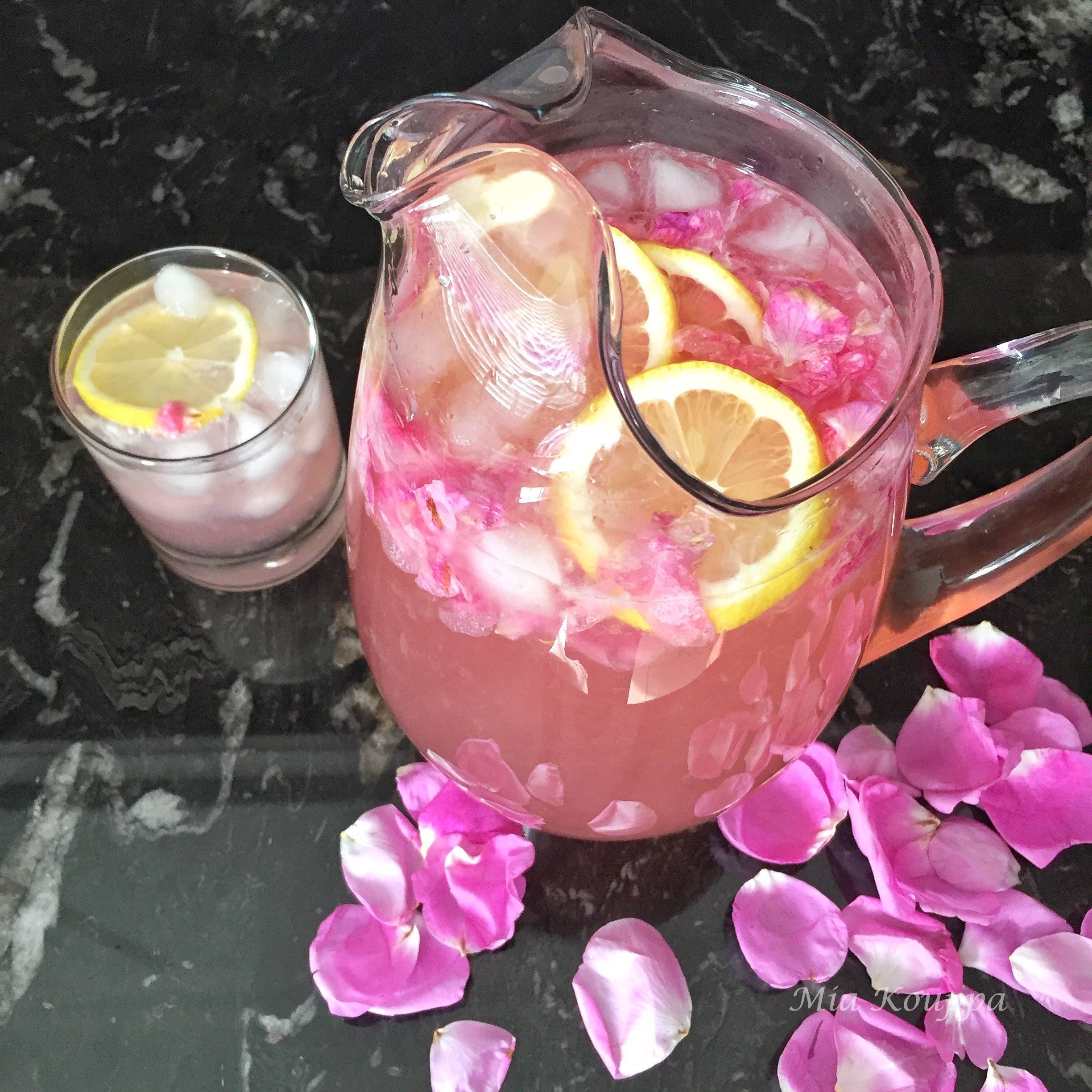 Rose flavoured lemonade