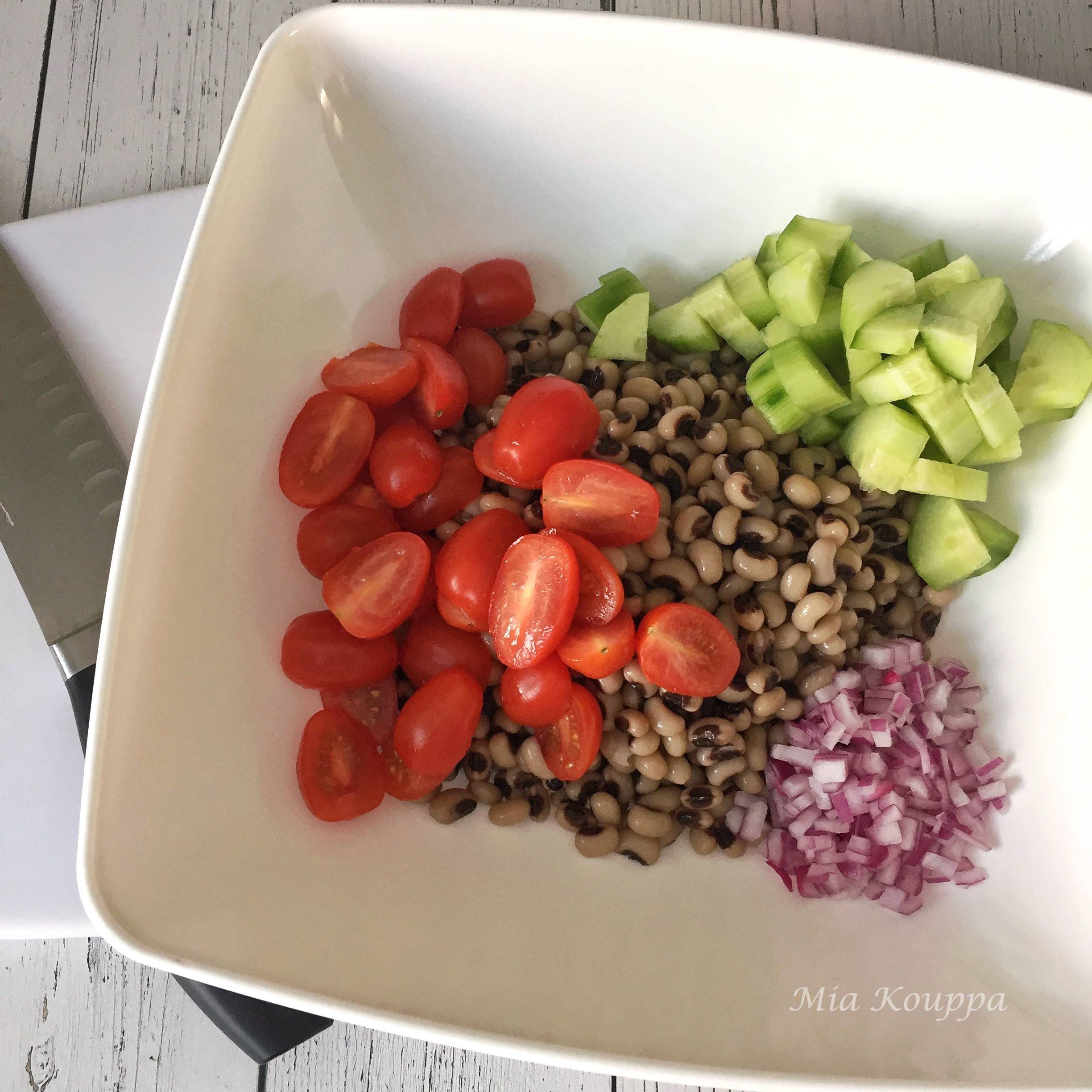 Black-eyed pea salad
