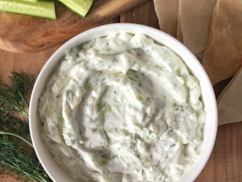 Tzatziki, Greek yogourt garlic dip - Mia Kouppa, Greek recipes
