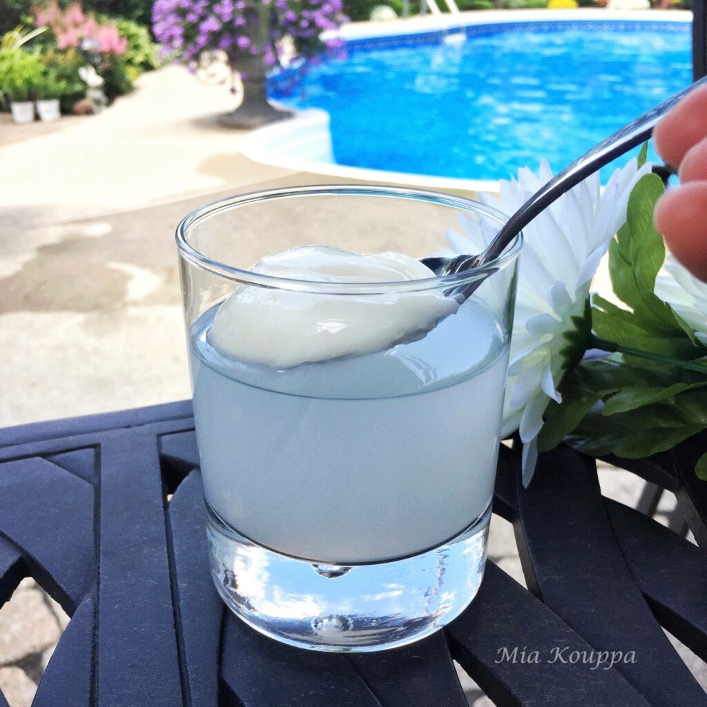 Spoon sweet vanilla with ouzo