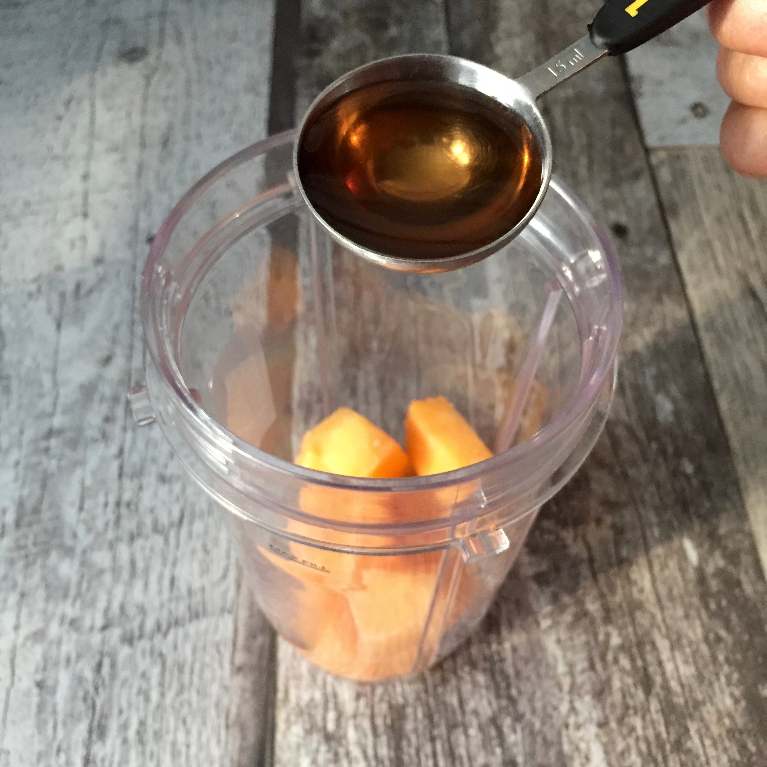 Cantaloupe drink with ouzo