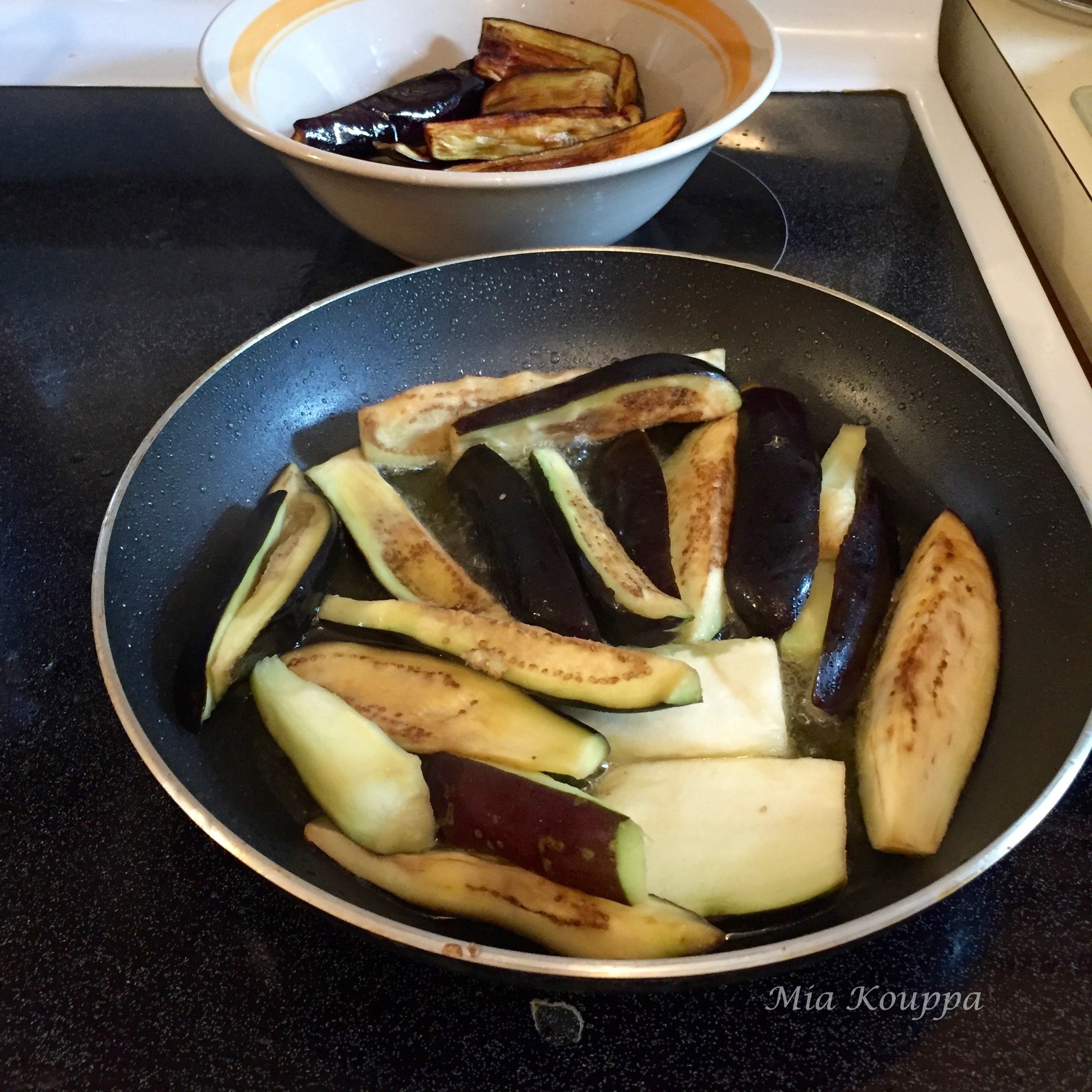 Eggplant, zucchini and potato bake