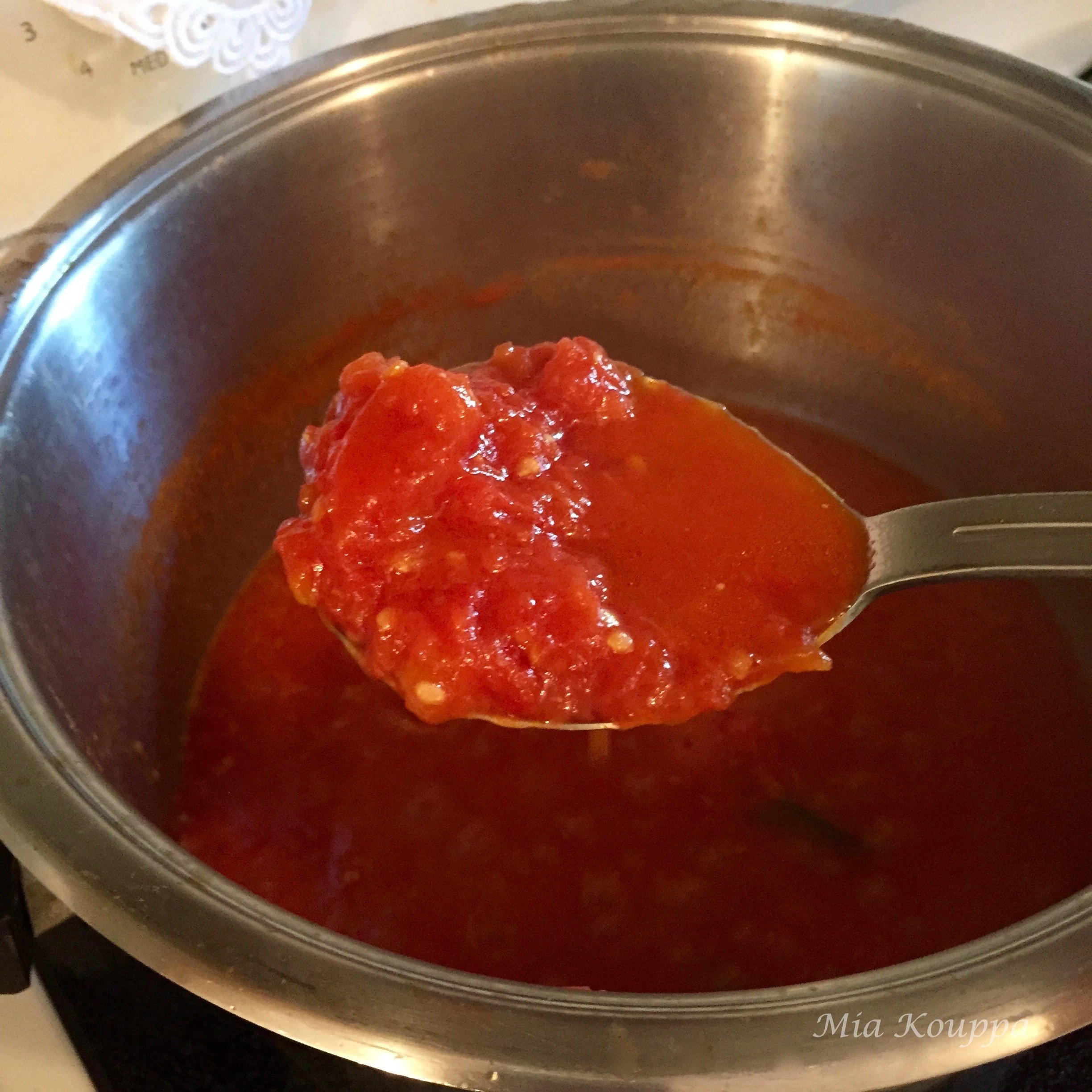 Chunky tomato sauce