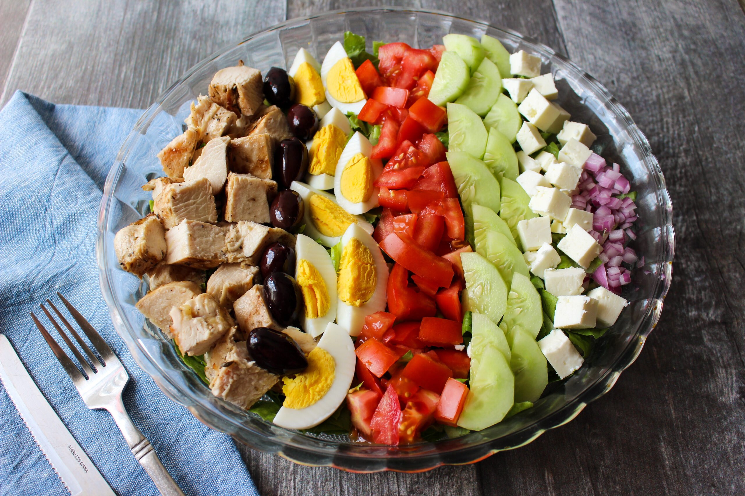 Greek-style Cobb salad