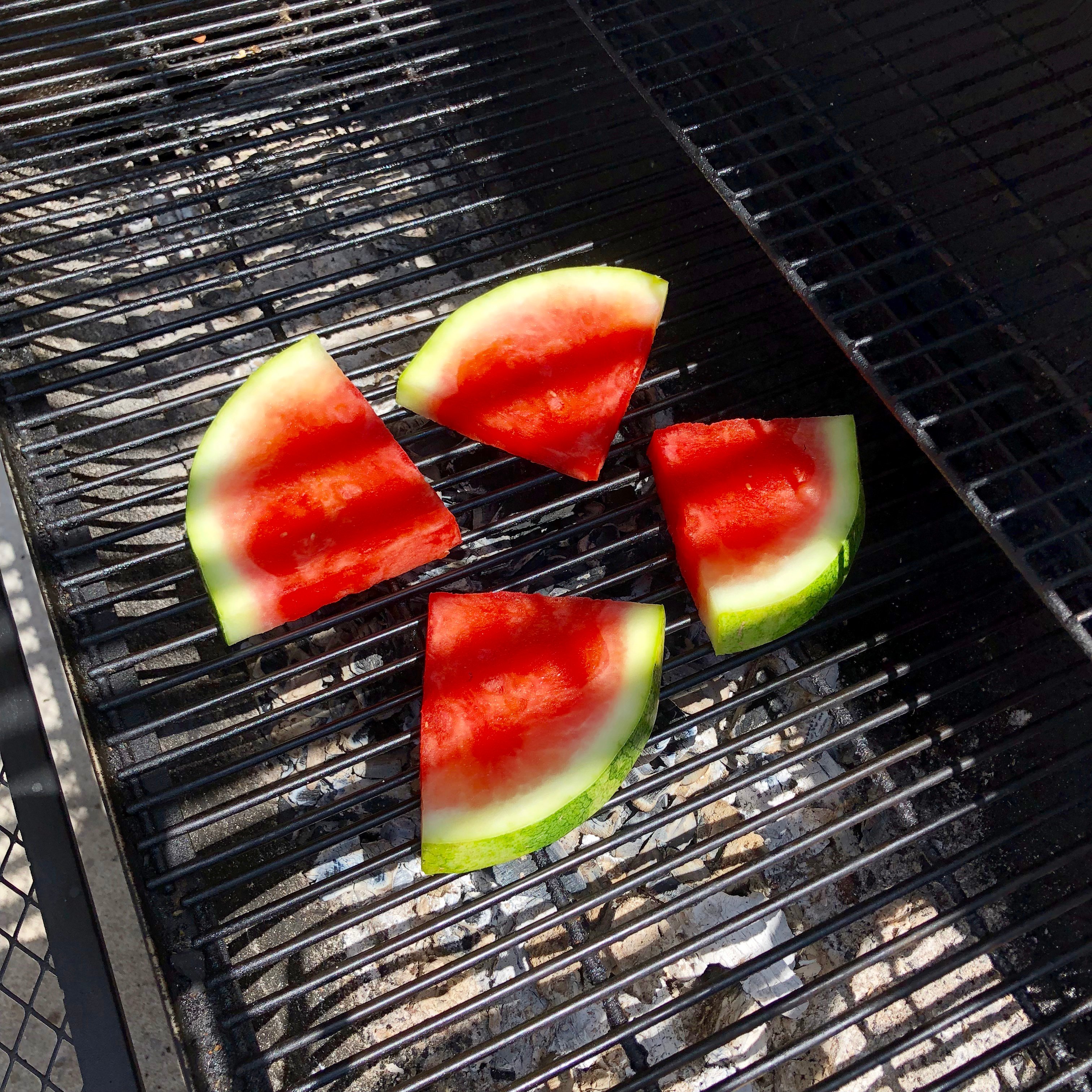 Grilling watermelon