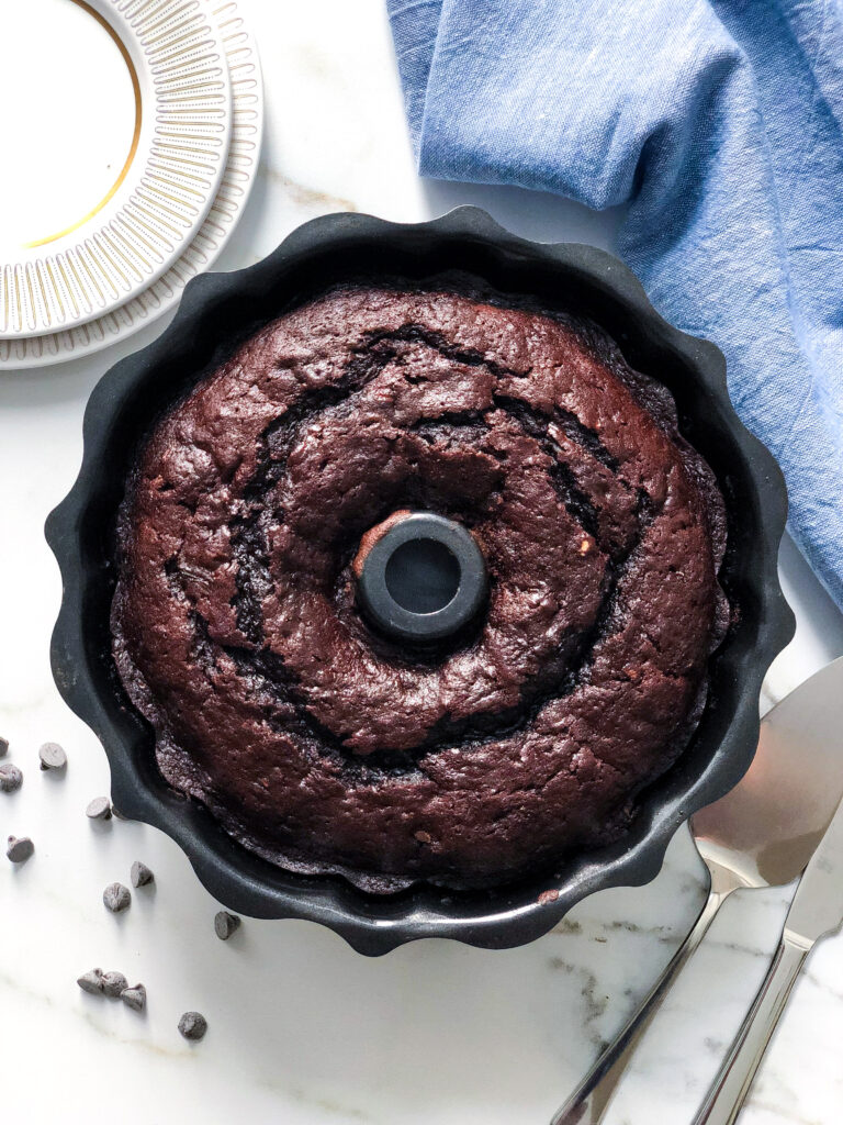 Double chocolate zucchini cake
