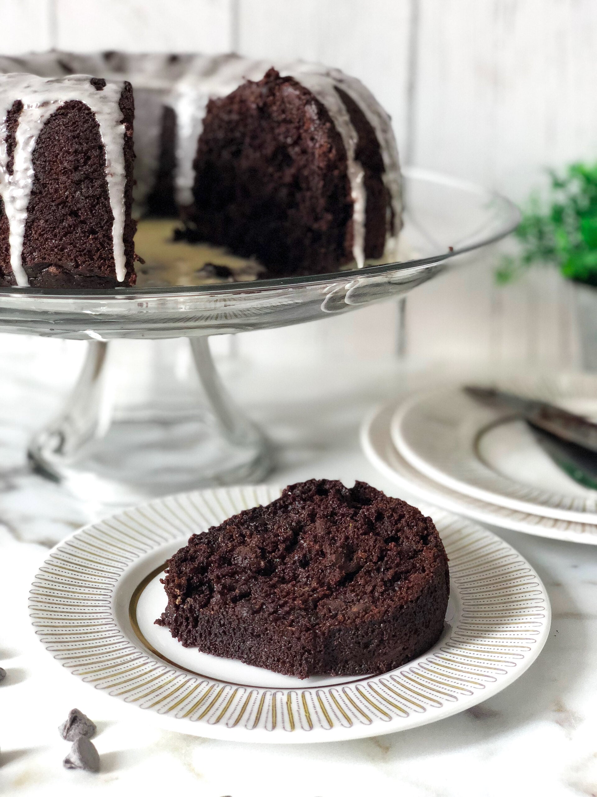 Double chocolate zucchini cake - Mia Kouppa