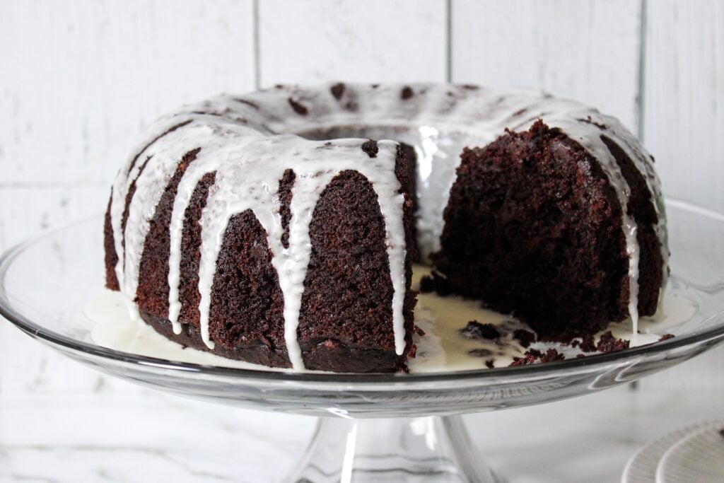 Double chocolate zucchini cake