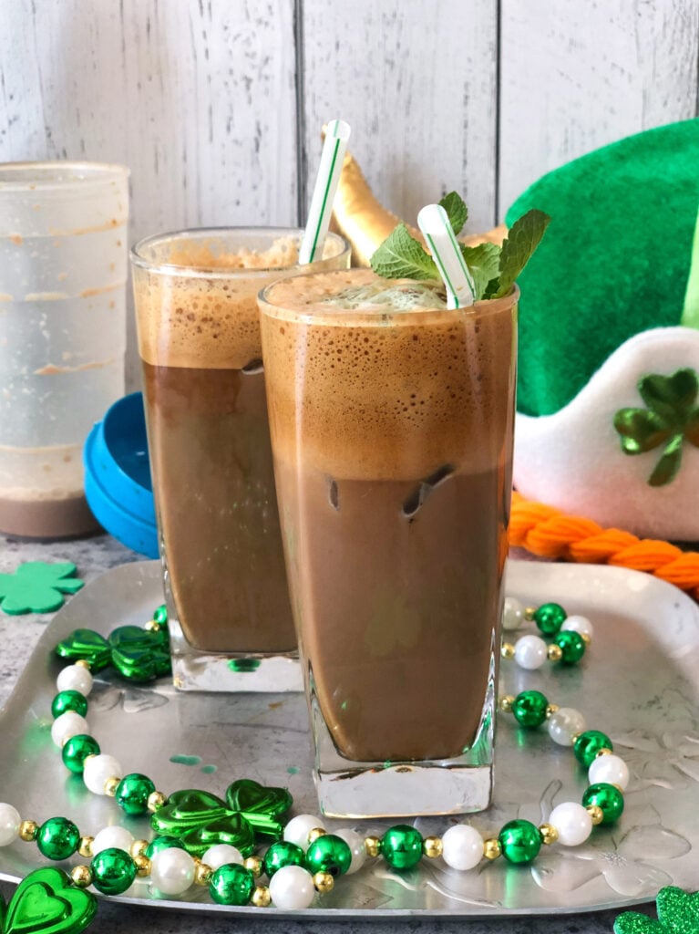 Mint chocolate frappe
