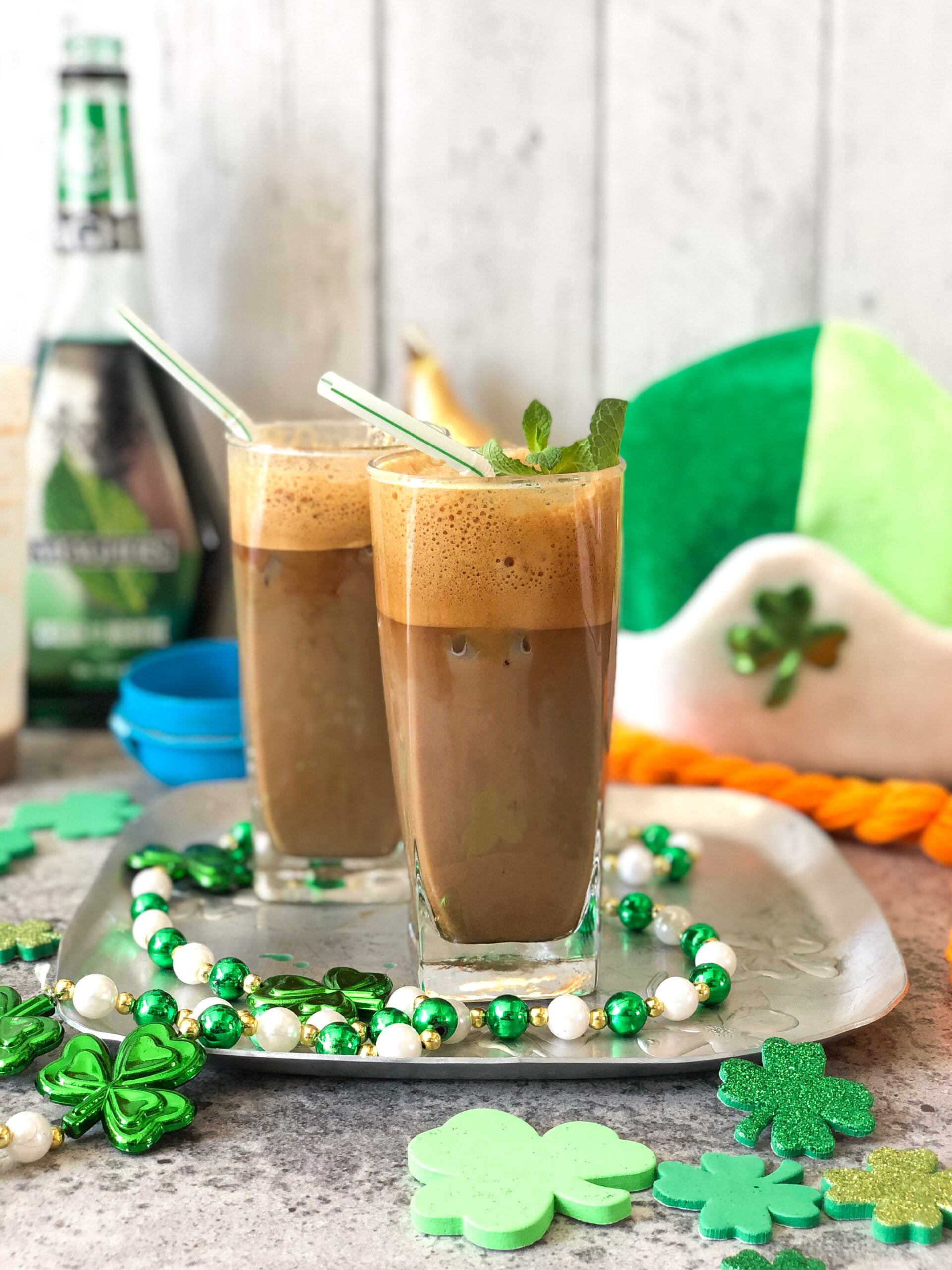 Mint chocolate frappe