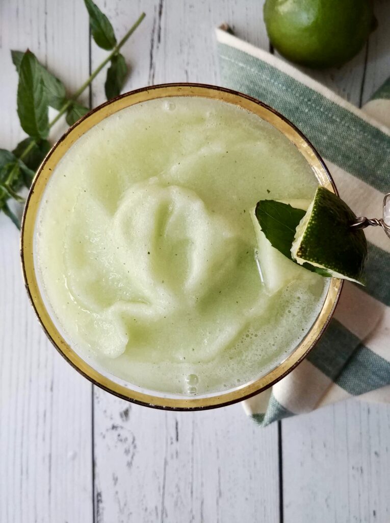 Honeydew ouzo cocktail