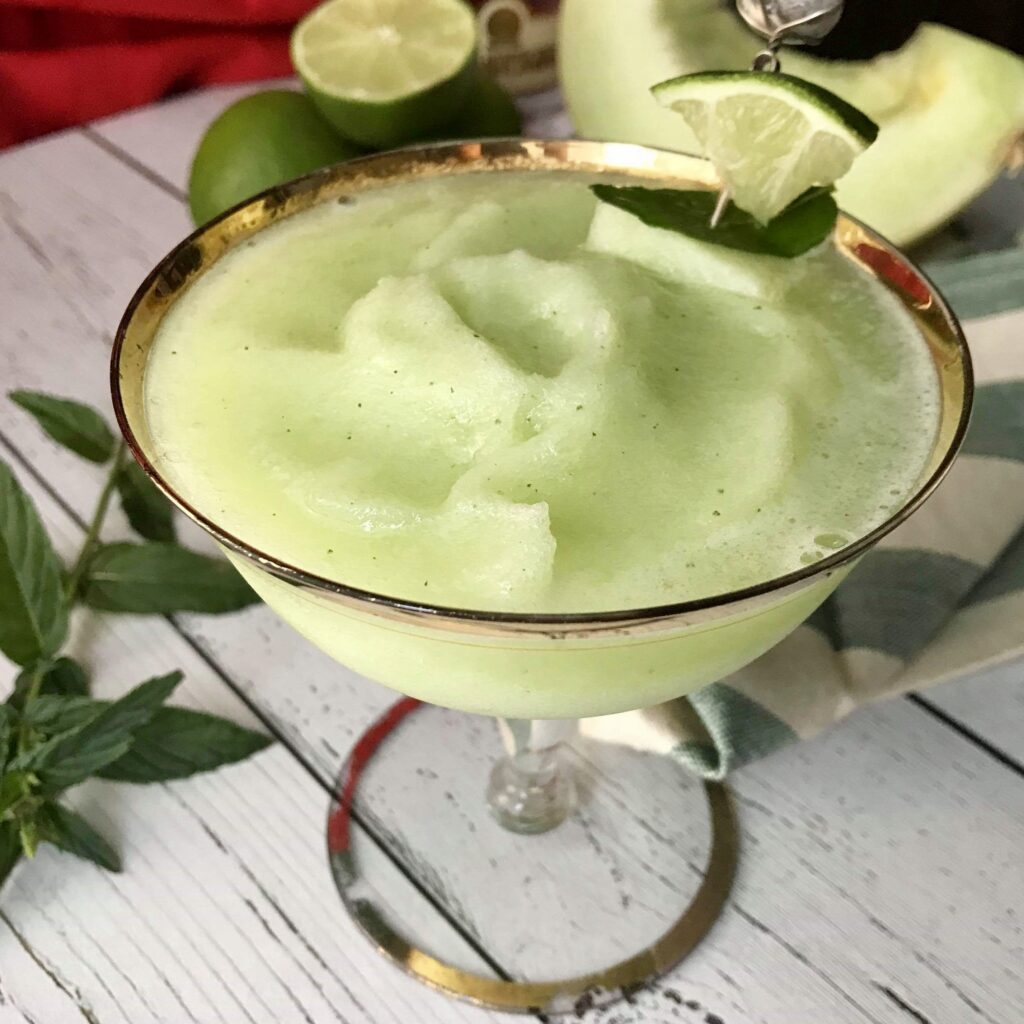 Honeydew ouzo cocktail