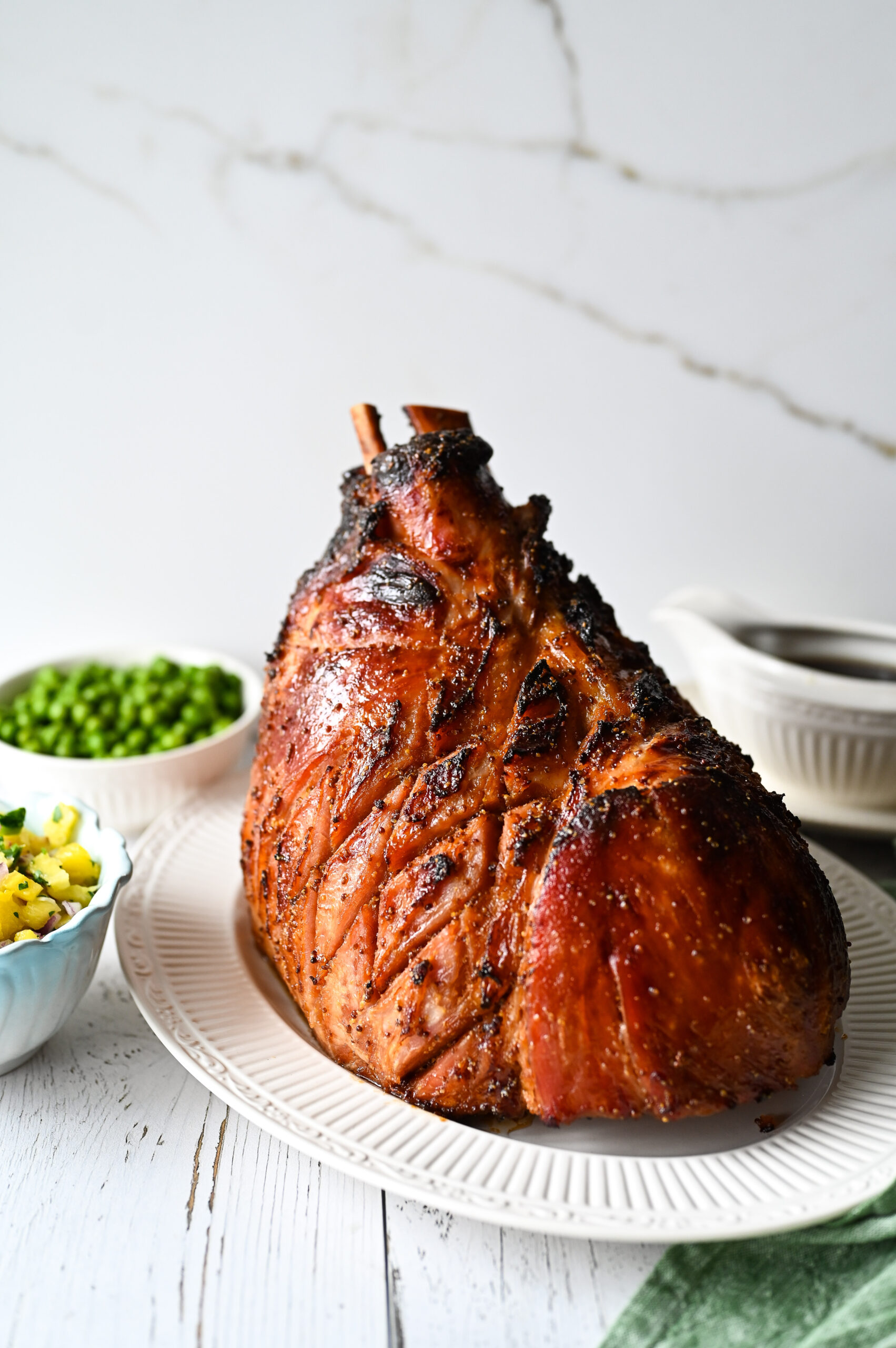 Maple glazed smoked ham