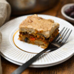 A recipe for a plant-based, soy-free version of the classic Greek moussaka.