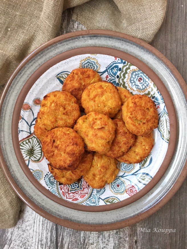 Baked squash fritters without cheese