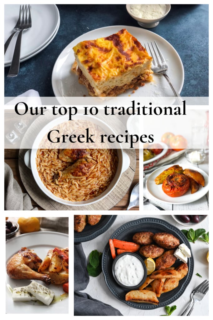 A compilation of 10 traditional Greek meals for anyone interested in cooking Greek food.