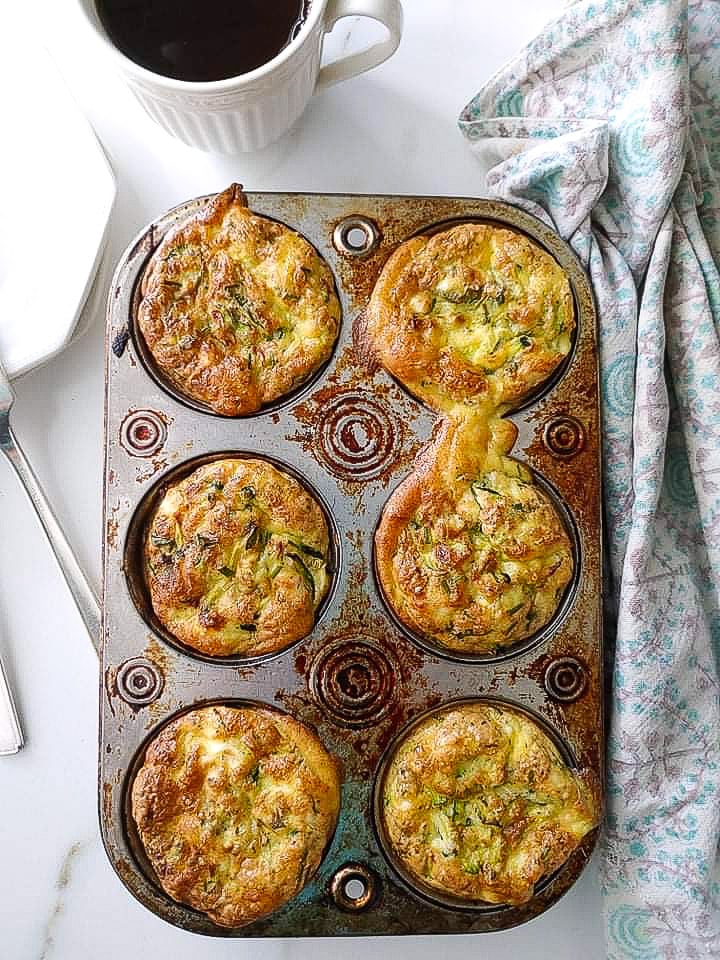 Egg zucchini muffins