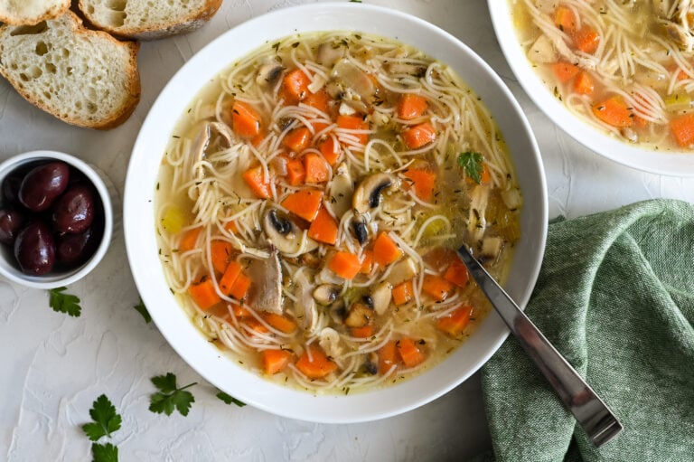 A perfect, easy chicken noodle soup! The only recipe you need for this classic soup!
