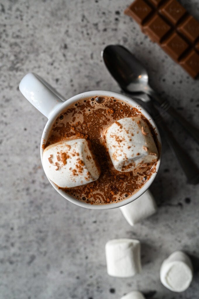 A rich and creamy hot chocolate