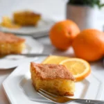 A classic Greek orange dessert with syrup.