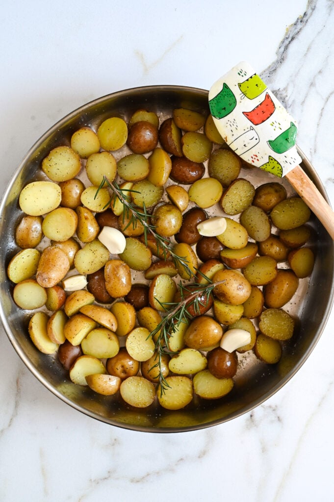 Easy roasted potatoes make a perfect side dish.