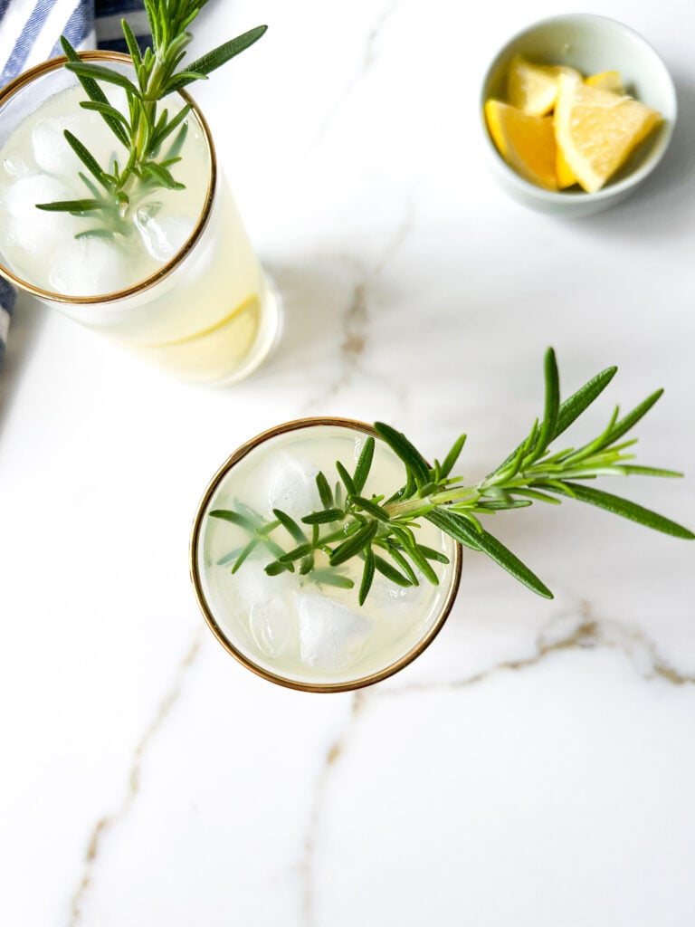 A refreshing summer drink made with ouzo and lemonade.