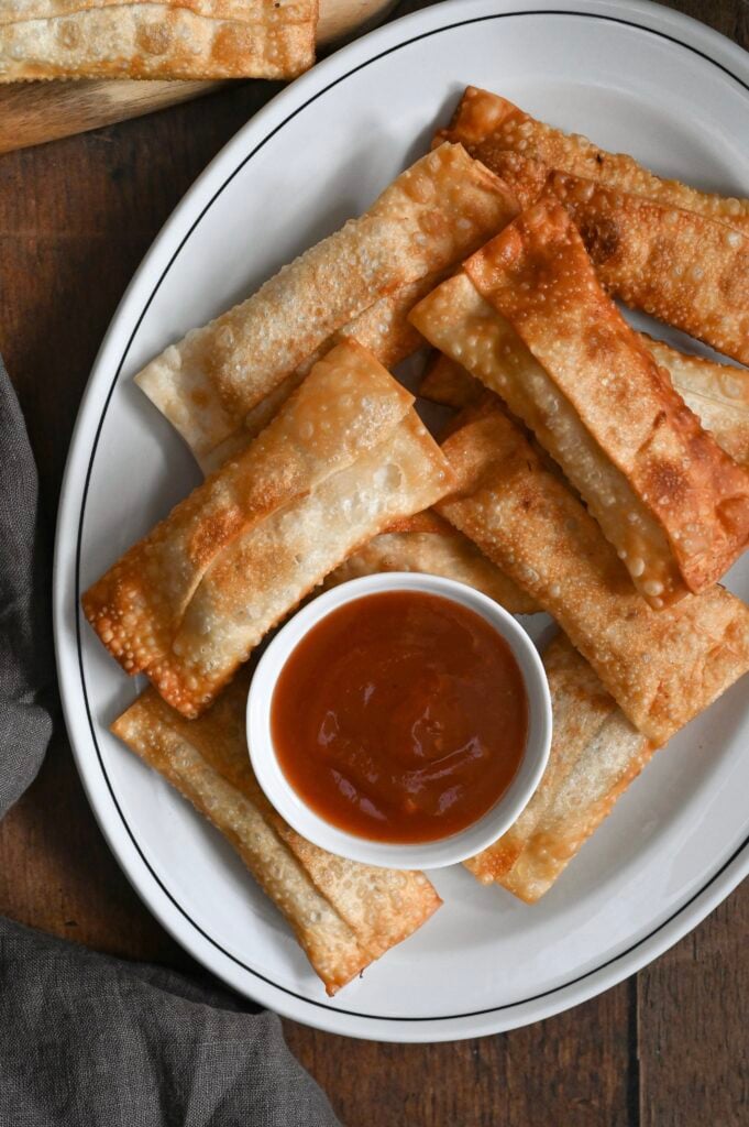 Learn how to make easy vegetarian egg rolls with our family recipe.