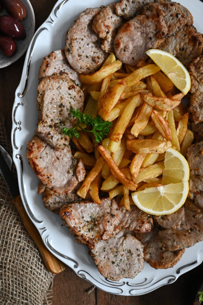 Easy and quick pan-fried pork medallions made with pork tenderloin.