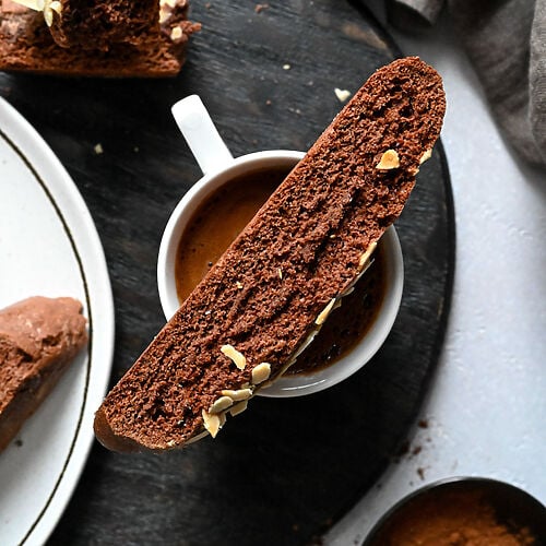 Easy Italian chocolate biscotti recipe Mia Kouppa