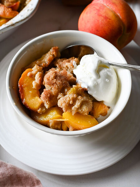 Peach cobbler