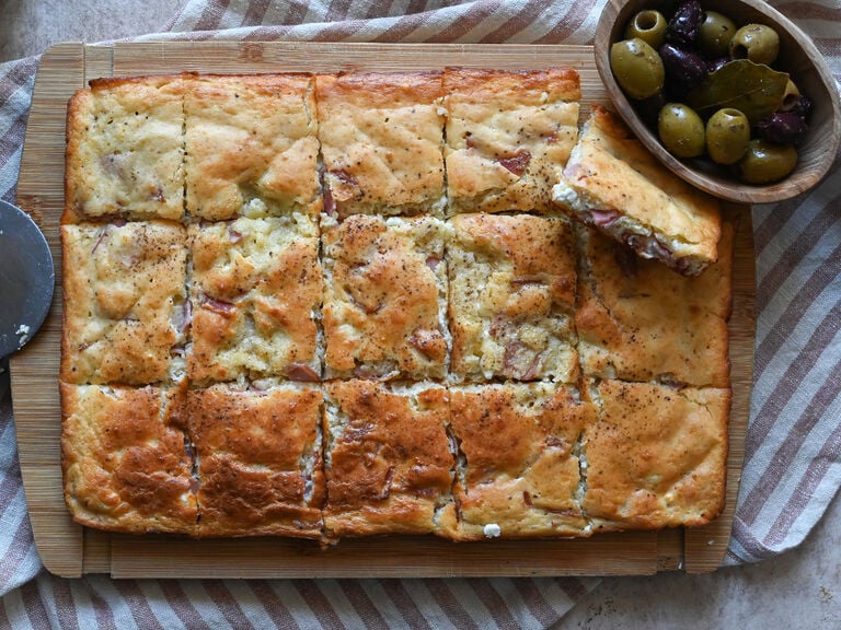 Greek ham and cheese pie (Zambonopita)