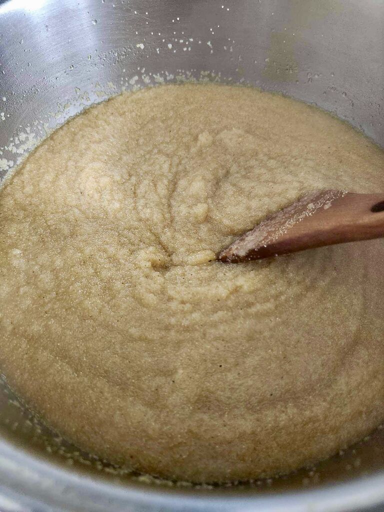 Perfect texture for the semolina