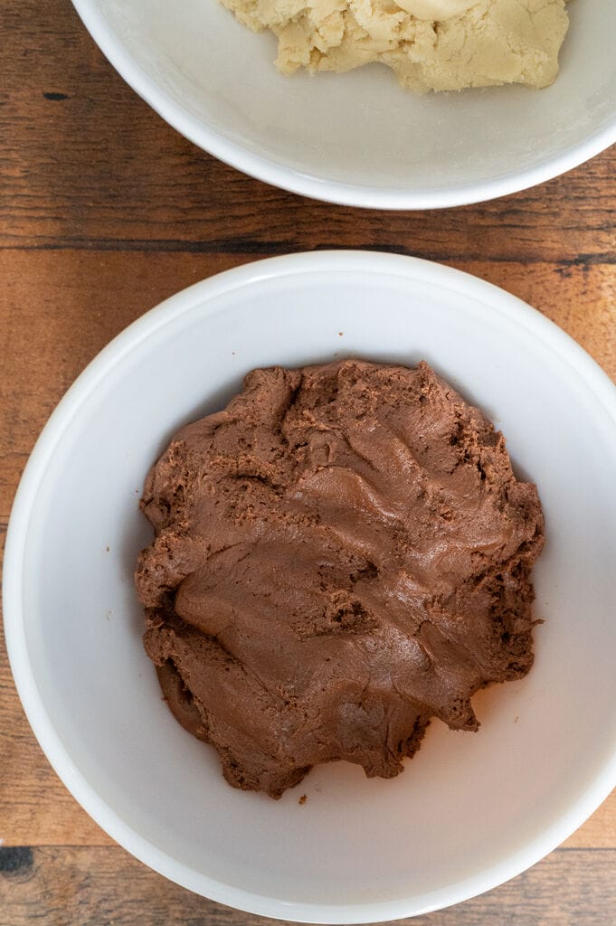 The dough for the chocolate.
