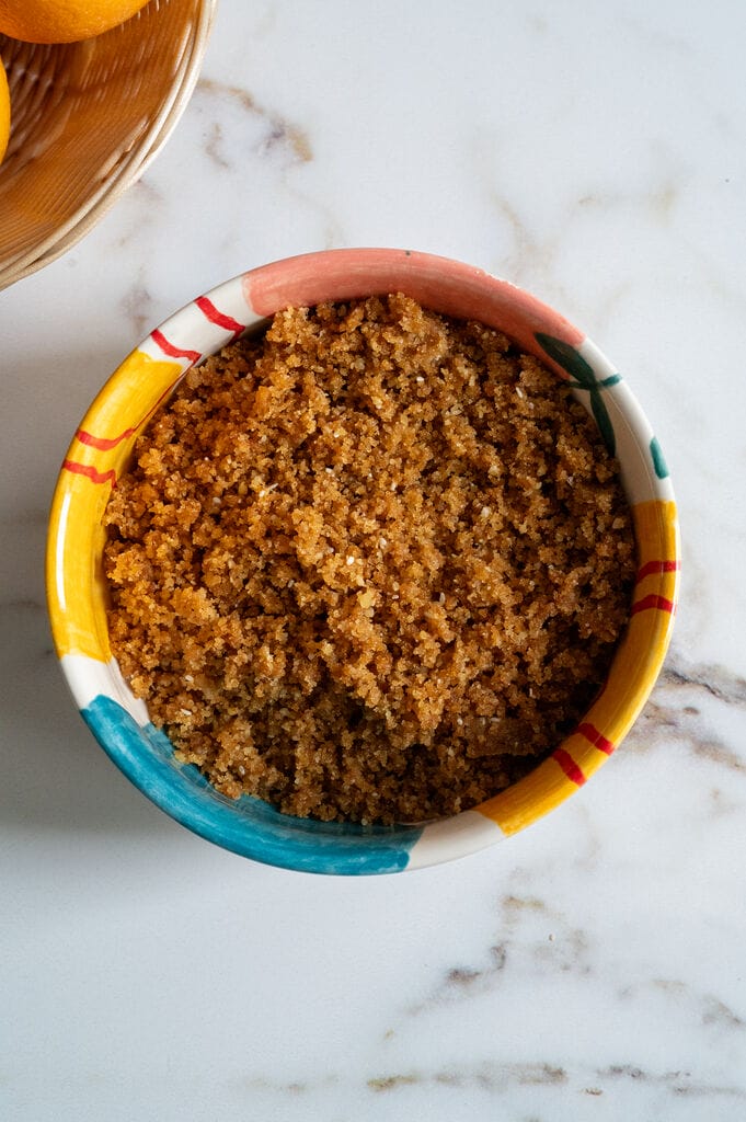 The bottom layer of the melomakarona trifle.