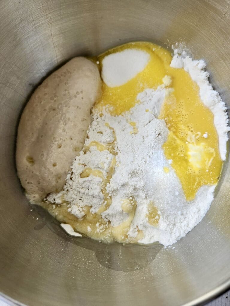 Mixture of dough.