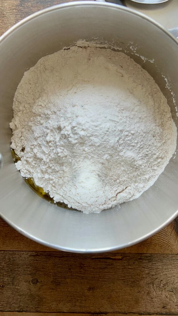 The flour mixture