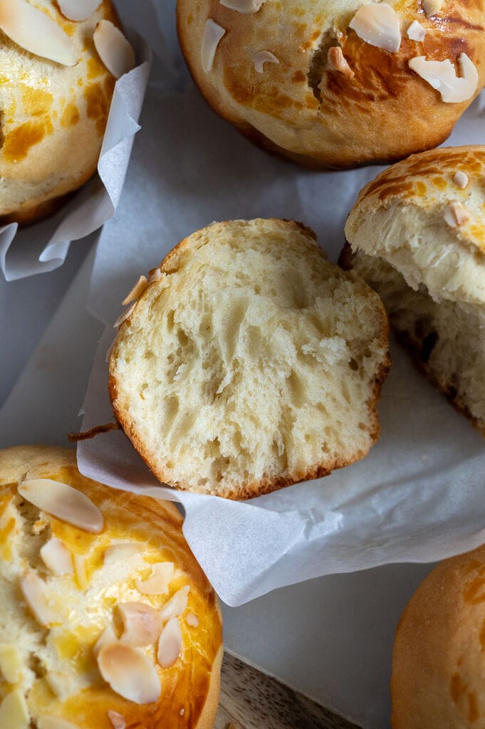 Tsoureki, Greek sweet Easter bread, rolls or muffins