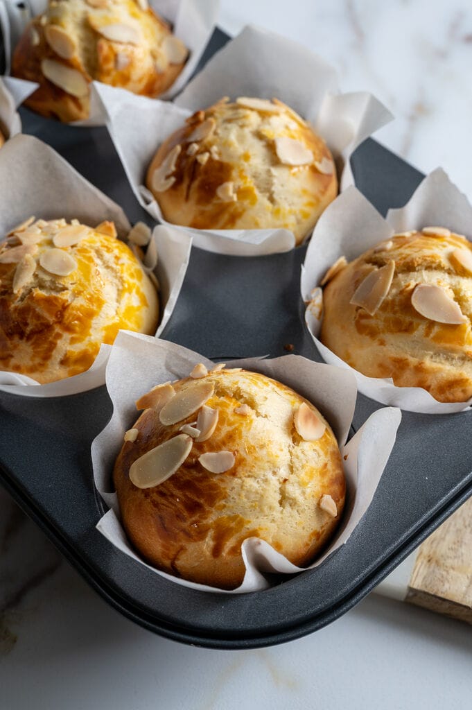 Tsoureki, Greek sweet Easter bread, rolls or muffins