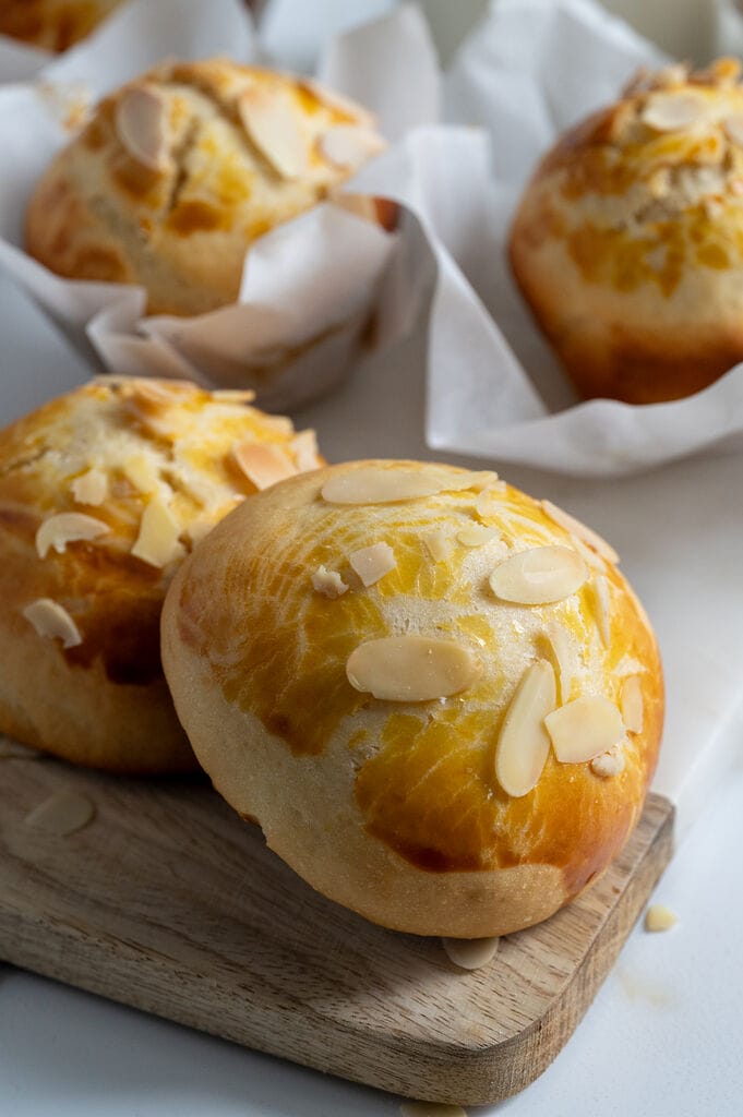 Tsoureki, Greek sweet Easter bread, rolls or muffins