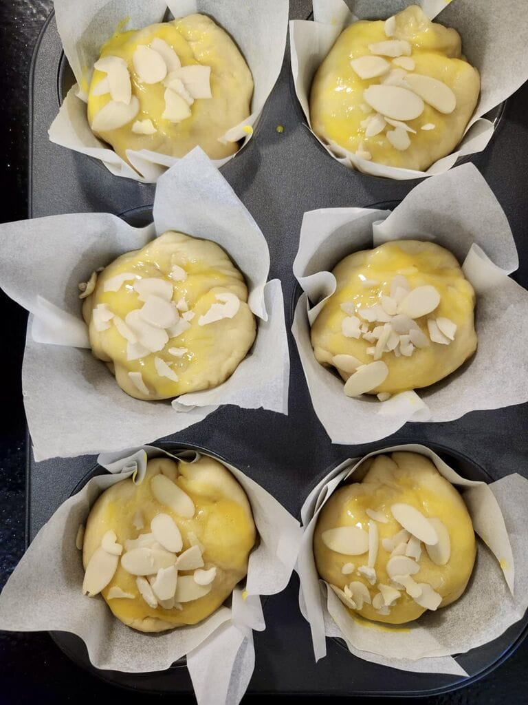 Tsoureki, Greek sweet Easter bread, rolls or muffins