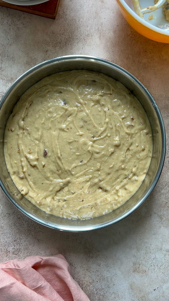 Phanouropita or Fanouropita ready to be baked.