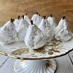 The cookies lined up on a nice platter.