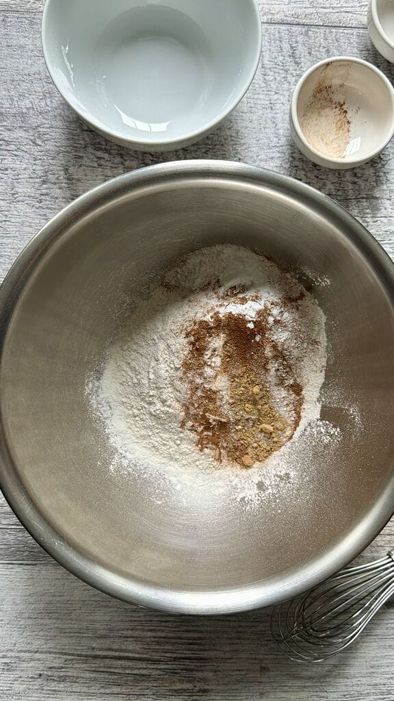 Combining the dry ingredients