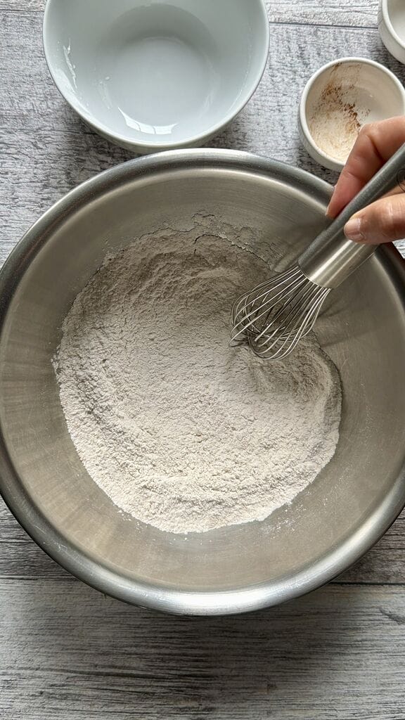 Combining the dry ingredients